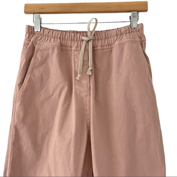 Nili Lotan Casablanca High Waist Crop Drawstring Pants in Dusty Pink - Picture 6 of 11